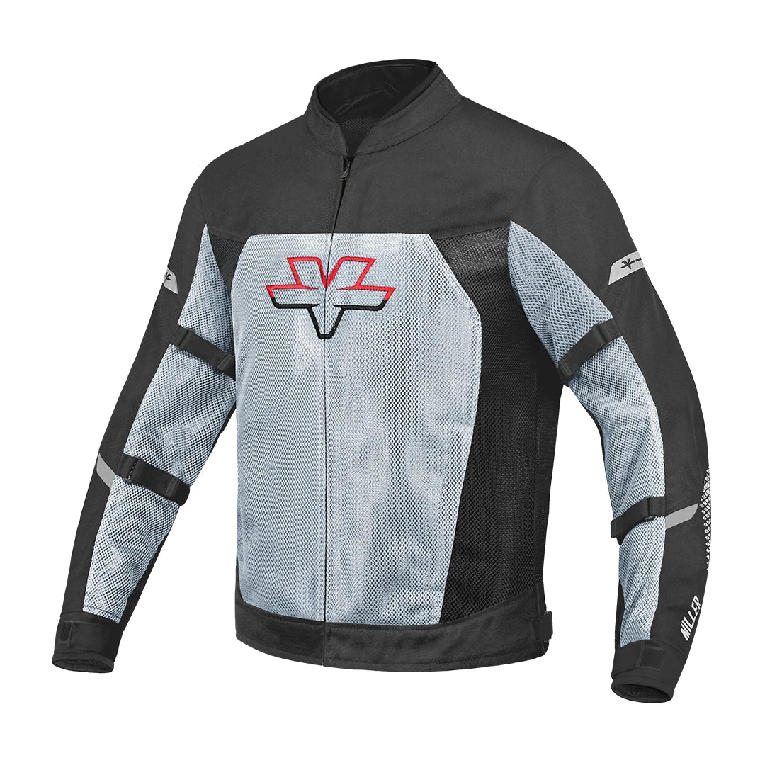MILLER – STREET MESH RIDING JACKET WITH LINERS (BLACK) – Lets Gear Up