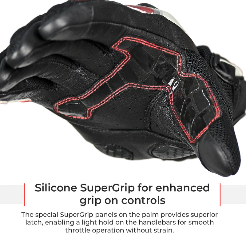 HOLESHOT PRO – SEMI GAUNTLET HYBRID RIDING GLOVES BLACK