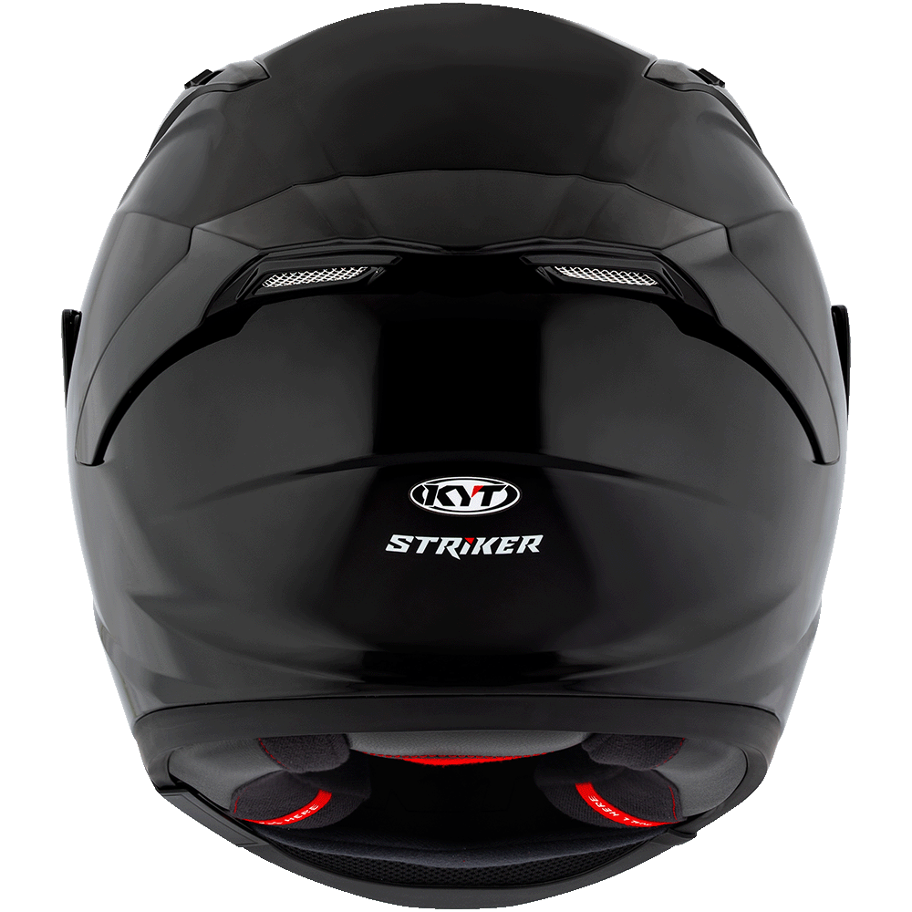 KYT Striker 2V Plain Gloss Black