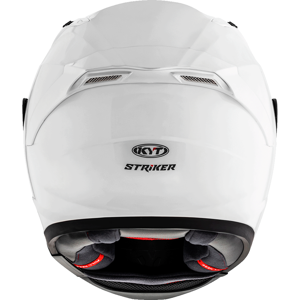KYT Striker 2V Plain Gloss White
