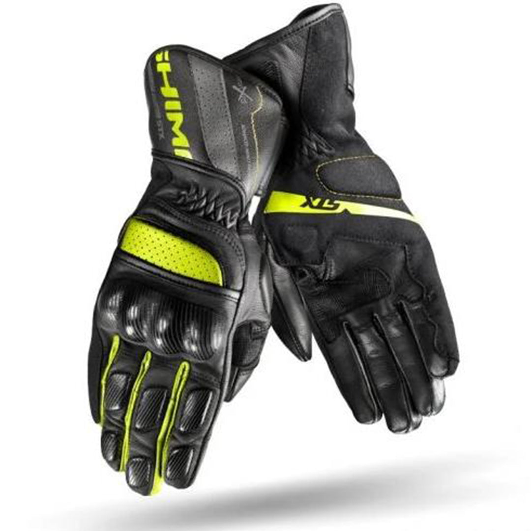 Shima STX Full Gauntlet Gloves - Black Fluro
