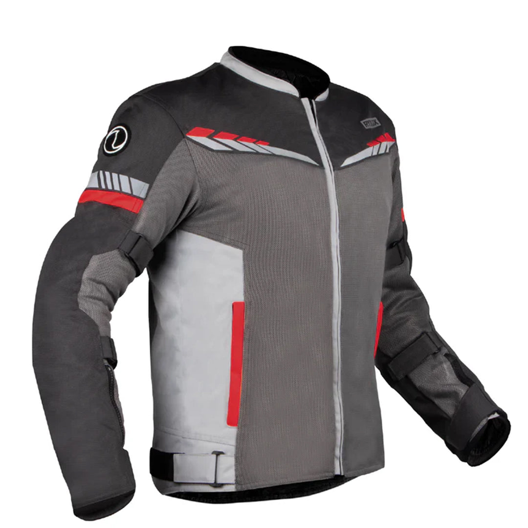 RYNOX AIR GT 4 JACKET- CE CERTIFIED CLASS A - Dark Grey Red