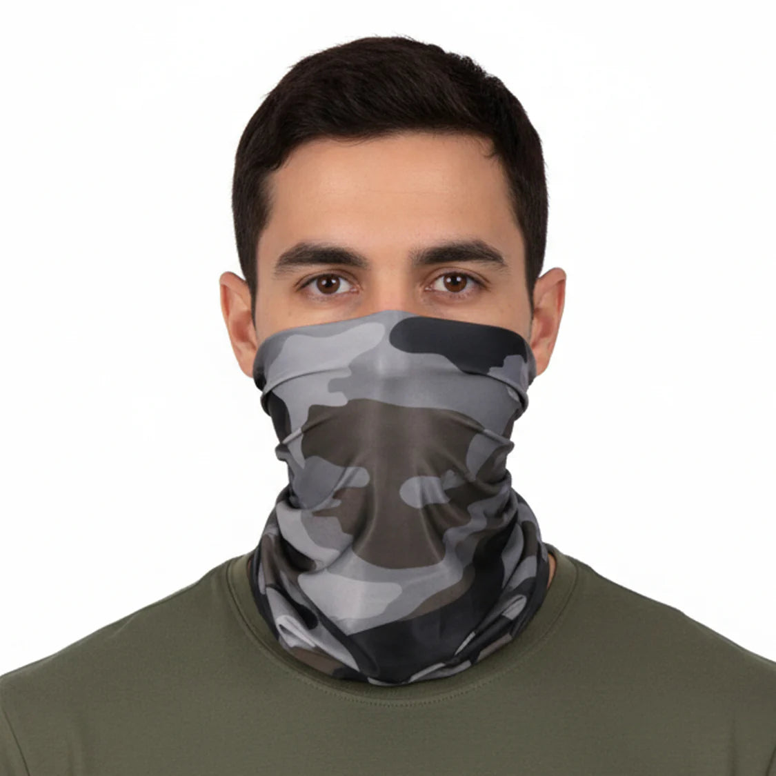 EverRide Unisex Neck Gaiter | Color: Olive Grey