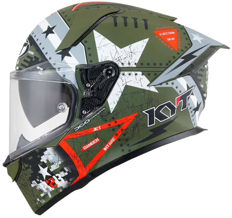 KYT R2R PRO ASSAULT MATT GREEN ARMY – Lets Gear Up