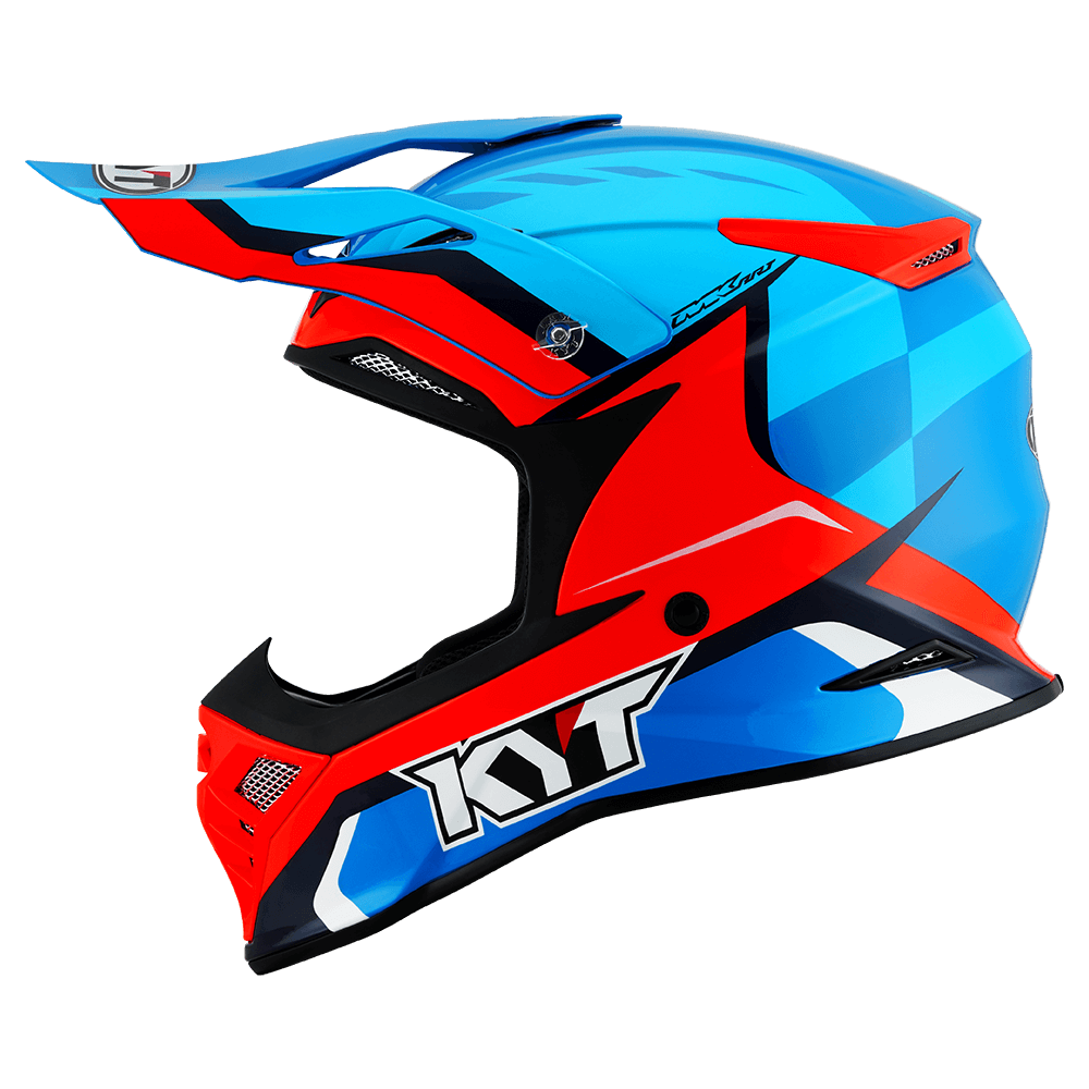 KYT Skyhawk GLOWING BLUE/ORANGE FLUO