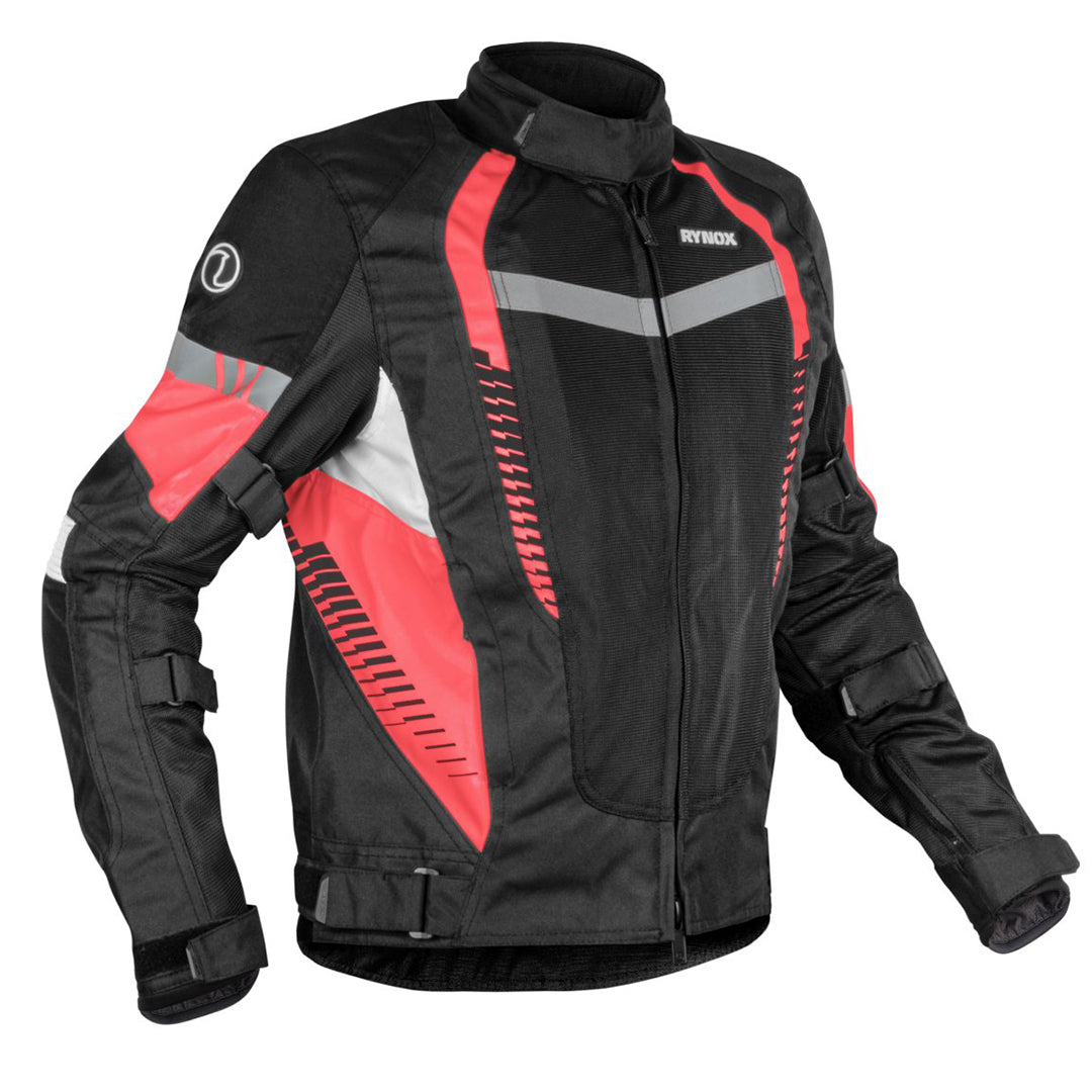 Rynox Tornado Pro 4 Jacket CE CERTIFIED CLASS A - Black Red – Lets