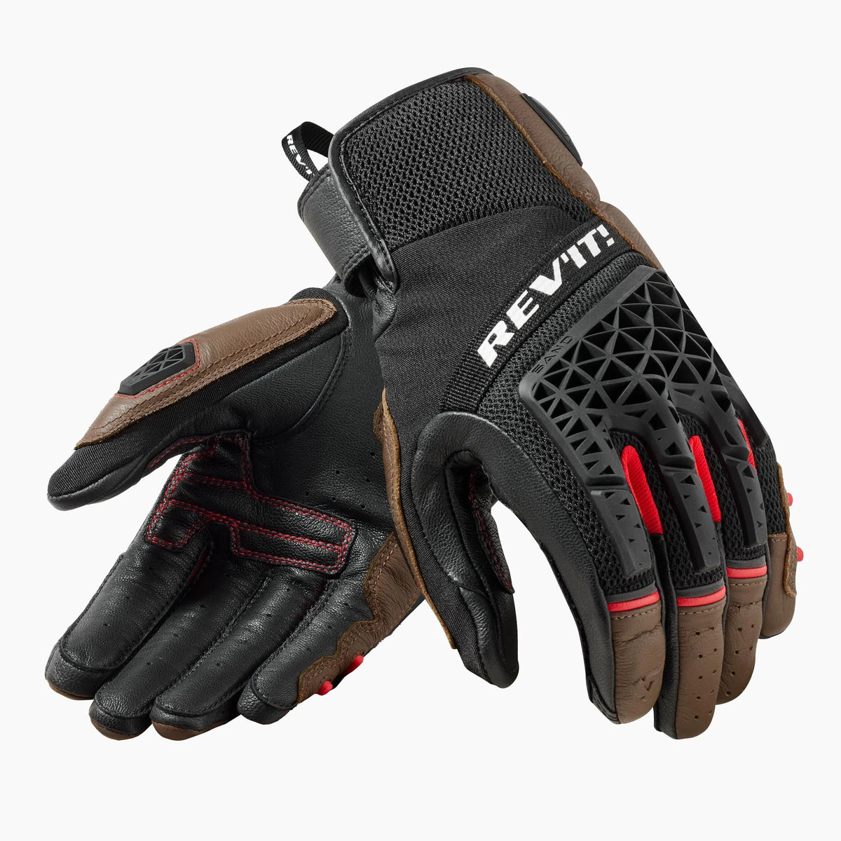 REV'IT! SAND 4 GLOVES - BROWN BLACK