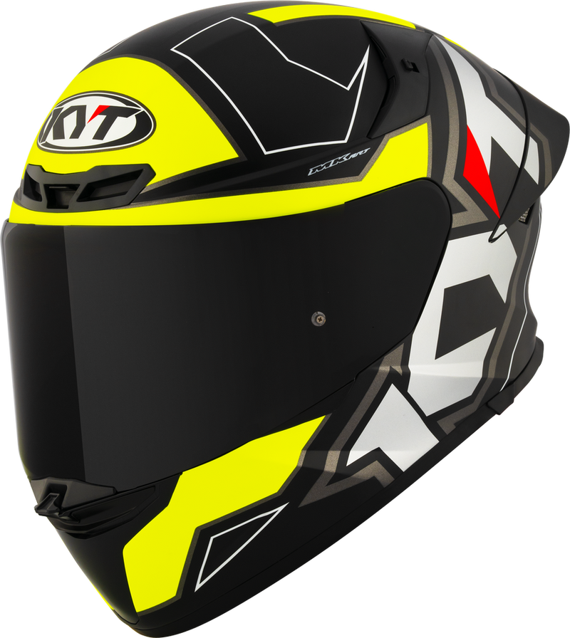 KYT TT-REVO ELECTRON MATT BLACK YELLOW