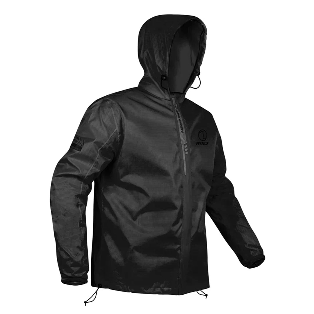H2GO Pro 3 Black Rain Jacket - Rynox
