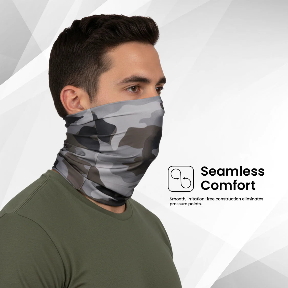 EverRide Unisex Neck Gaiter | Color: Olive Grey