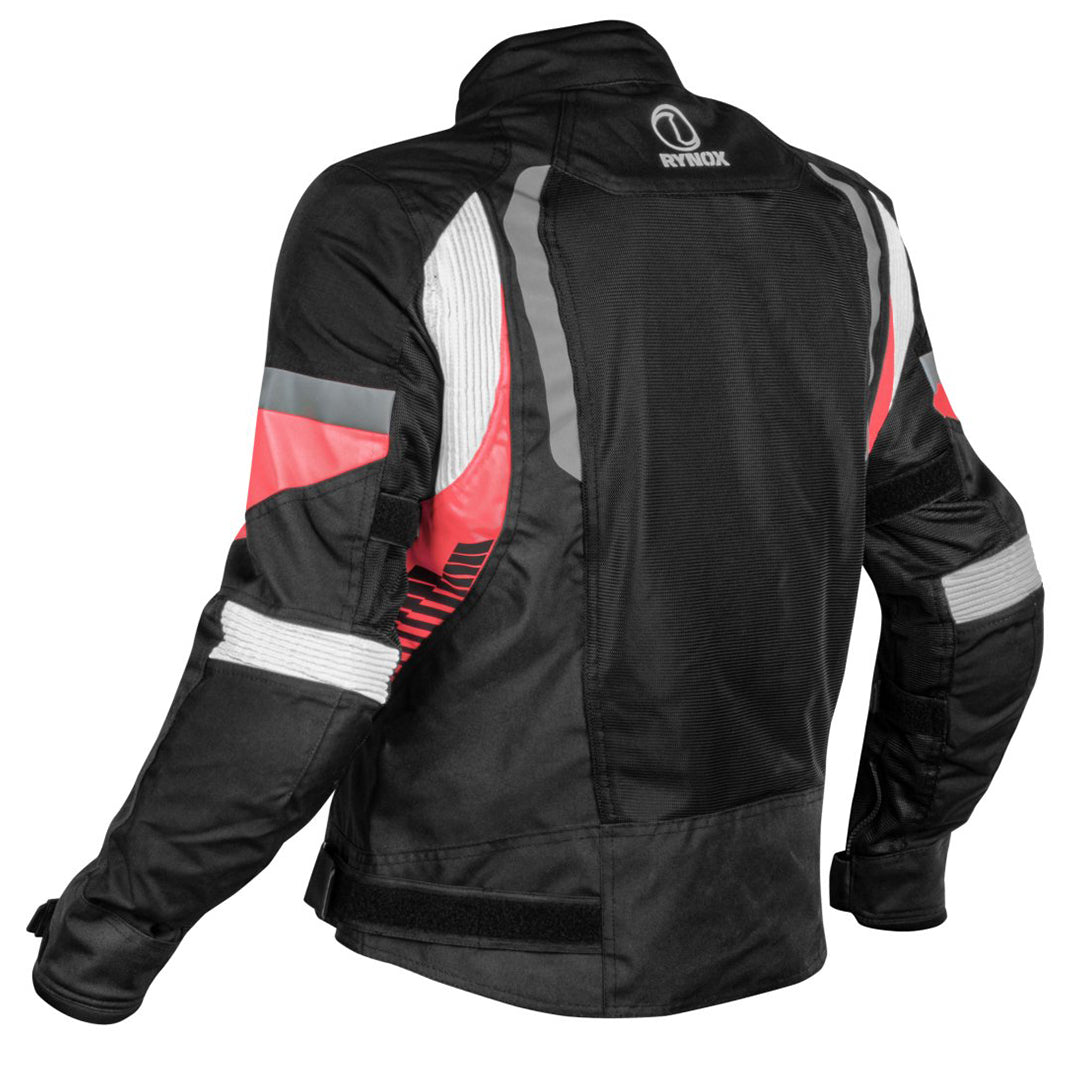 Rynox Tornado Pro 4 Jacket CE CERTIFIED CLASS A - Black Red