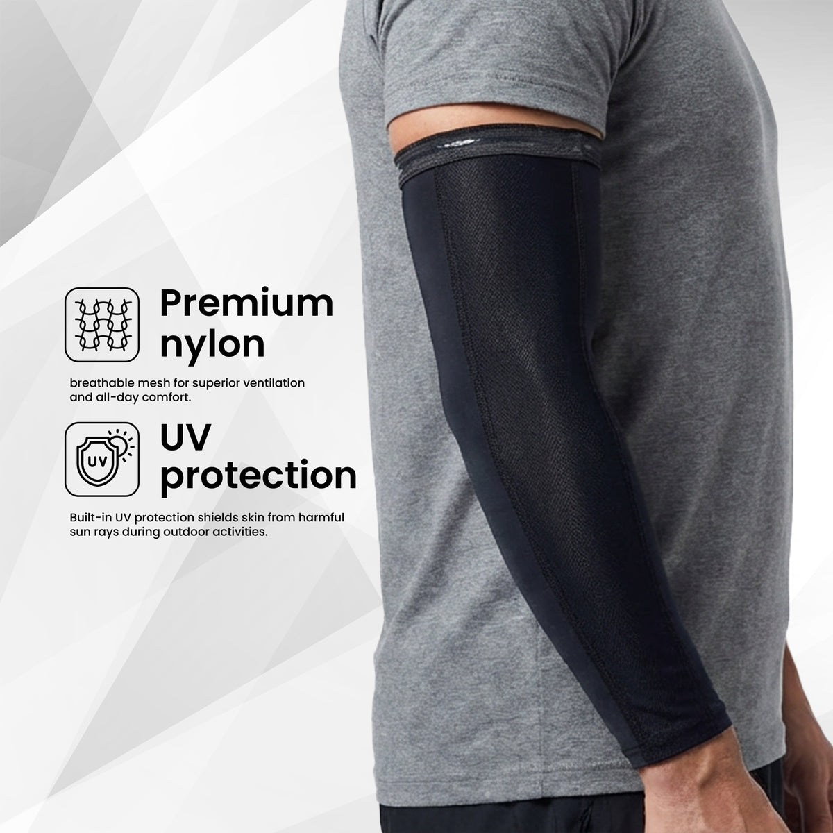 EverRide Premium Arm Sleeves for Men & Women | Skin Fit | UV Protection for Riding, Gym & Outdoor Sports
