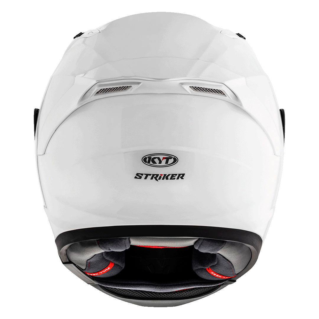 KYT Striker 2V Plain Gloss White