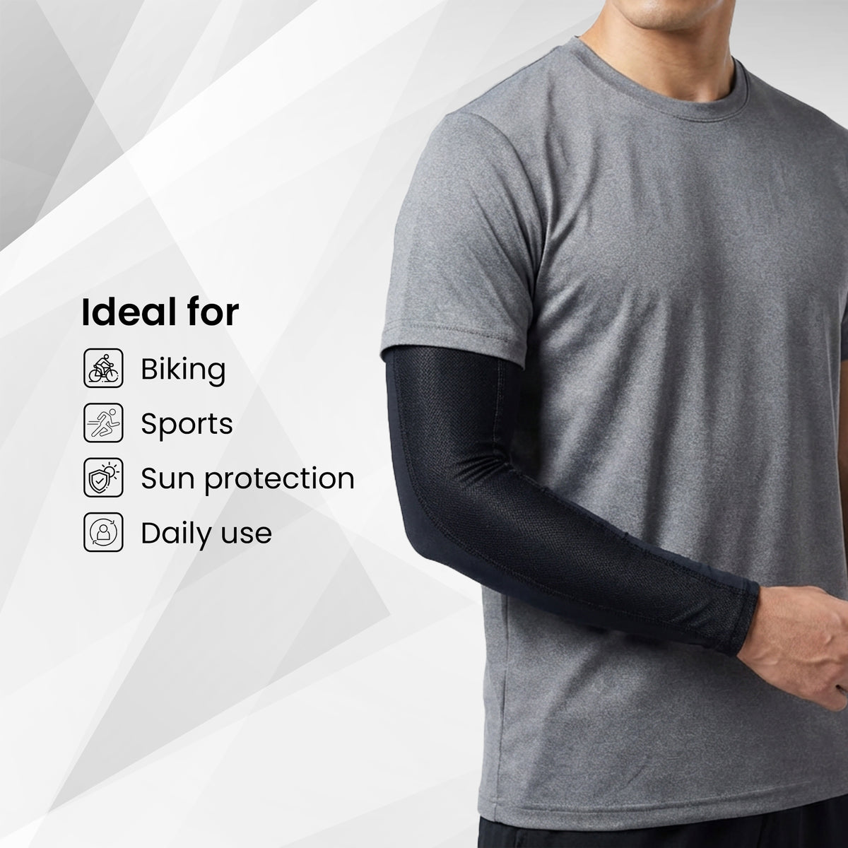 EverRide Premium Arm Sleeves for Men & Women | Skin Fit | UV Protection for Riding, Gym & Outdoor Sports