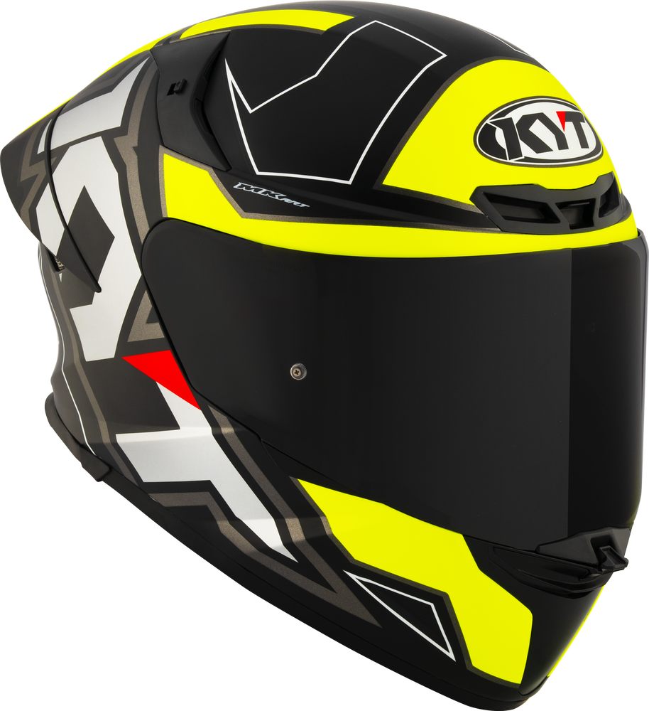 KYT TT-REVO ELECTRON MATT BLACK YELLOW