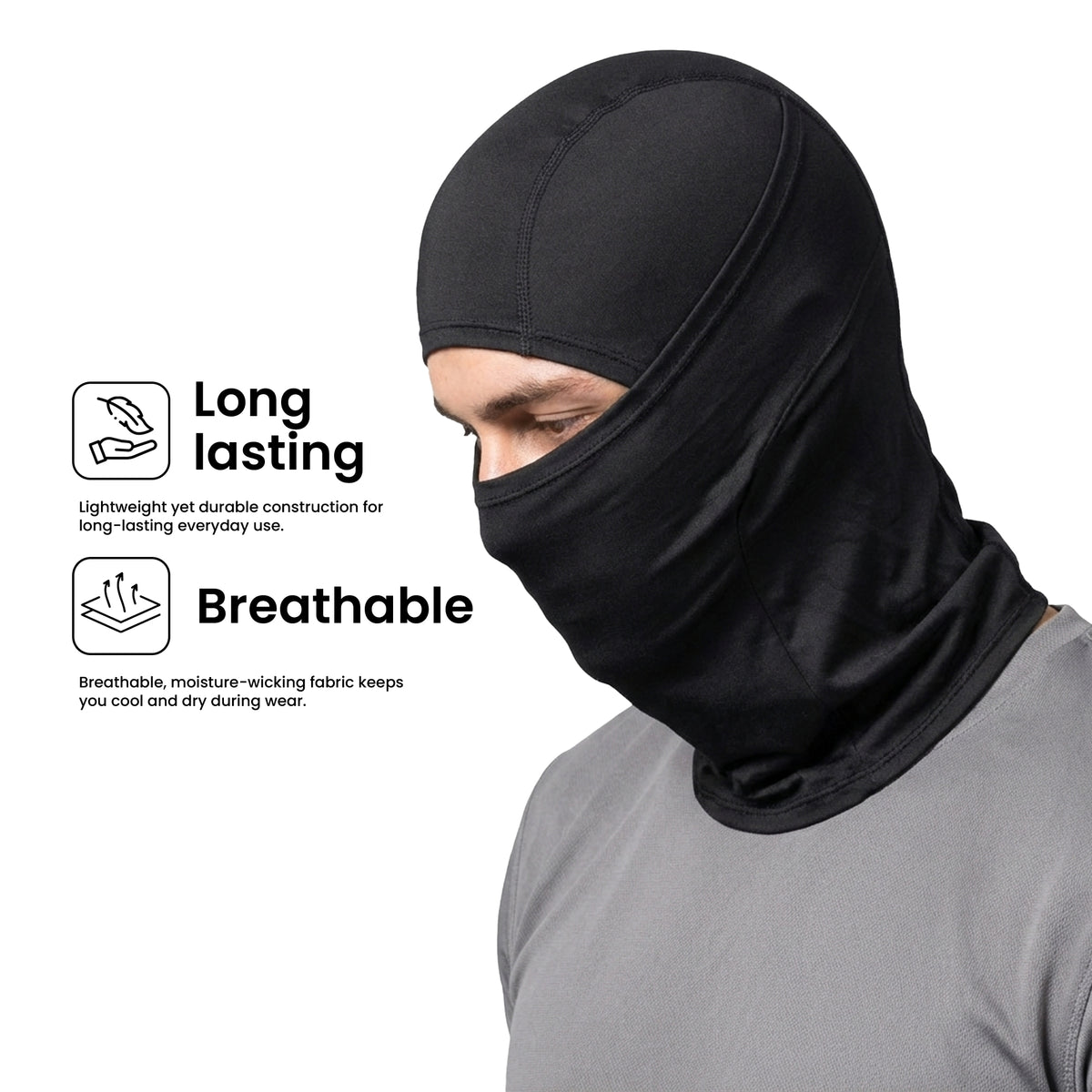 EverRide Balaclava for Men & Women | Breathable & Eco-Friendly | Long-Lasting Durability | UV Protection | Lightweight & Comfortable