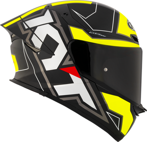 KYT TT-REVO ELECTRON MATT BLACK YELLOW
