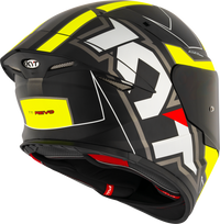 KYT TT-REVO ELECTRON MATT BLACK YELLOW