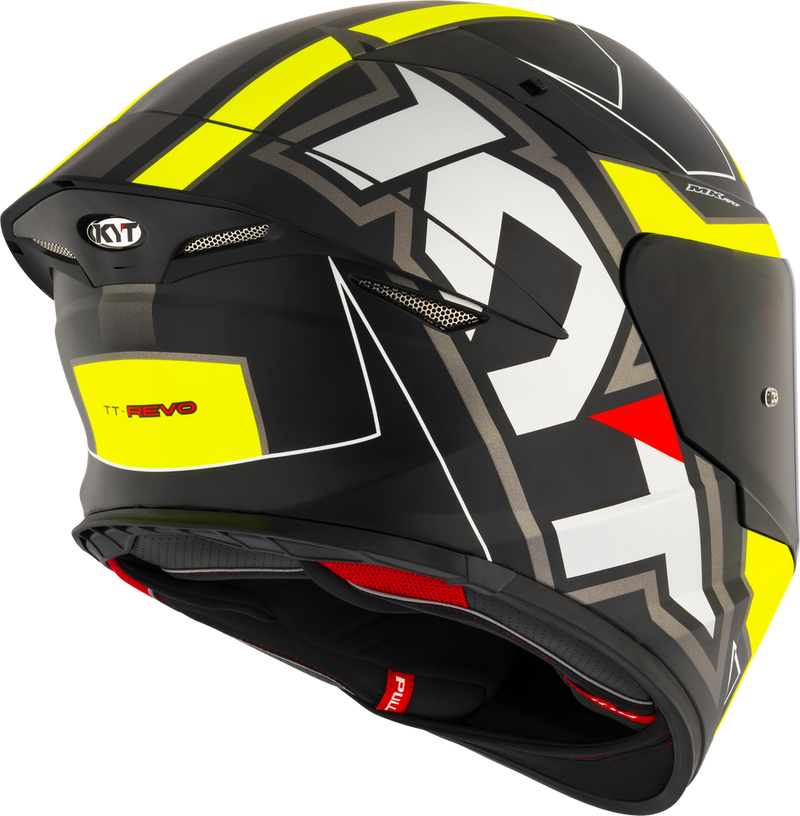 KYT TT-REVO ELECTRON MATT BLACK YELLOW