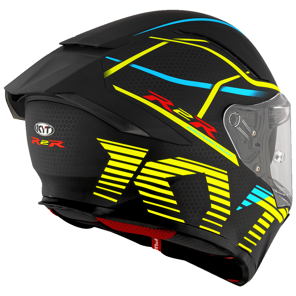 KYT R2R PRO CONCEPT MATT BLACK YELLOW
