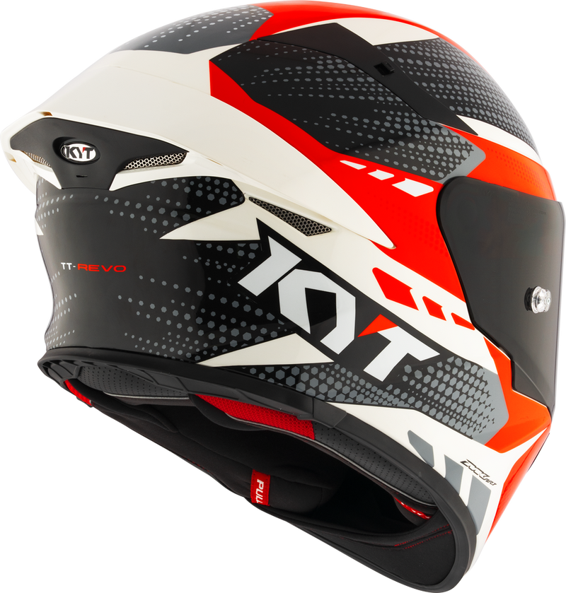 KYT TT-REVO GEAR BLACK RED