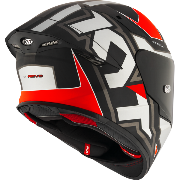 KYT TT-Revo ELECTRON MATT GREY RED