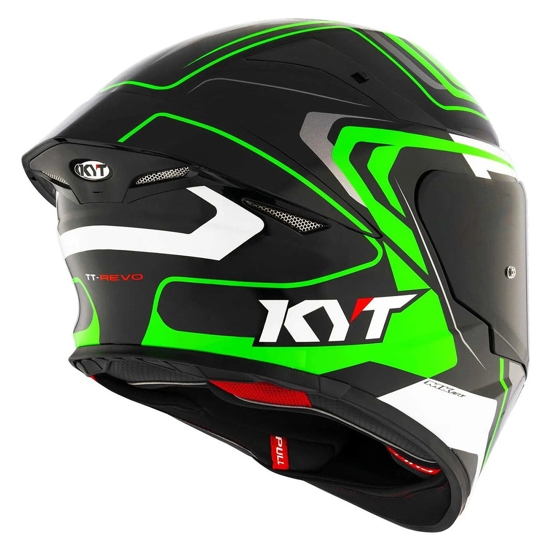 KYT TT-Revo Overtech Black Green