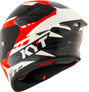 KYT TT-REVO GEAR BLACK RED