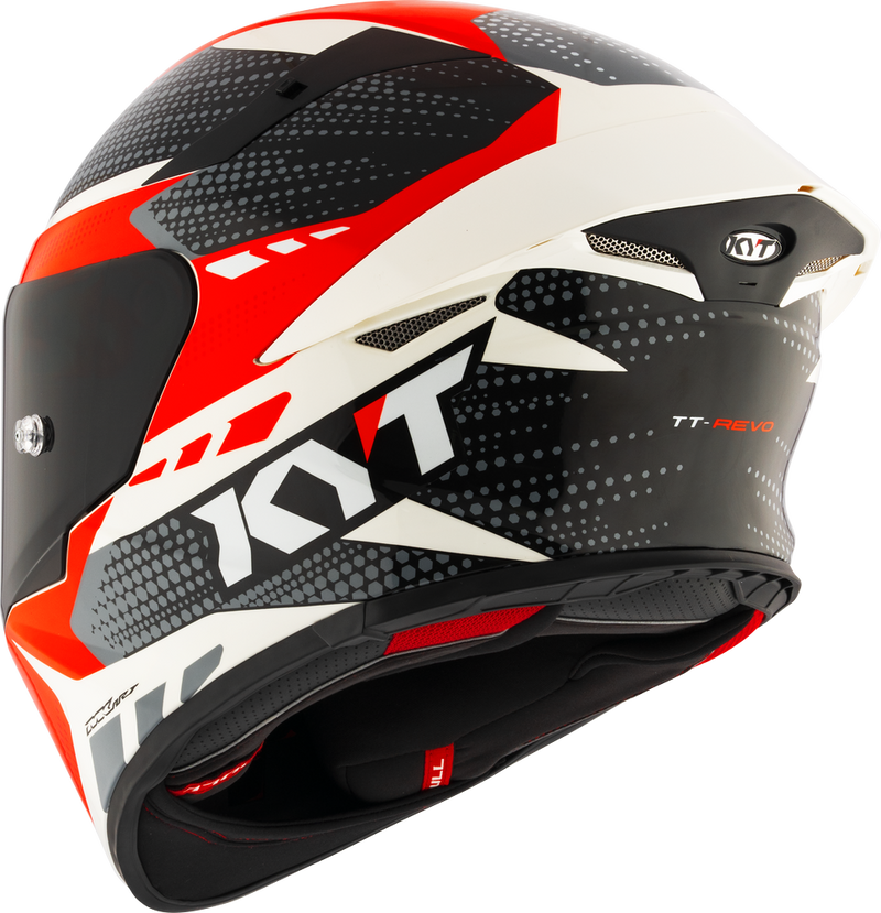 KYT TT-REVO GEAR BLACK RED