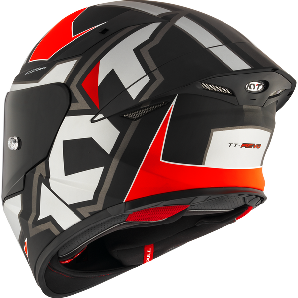 KYT TT-Revo ELECTRON MATT GREY RED