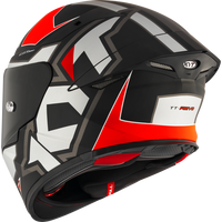 KYT TT-Revo ELECTRON MATT GREY RED
