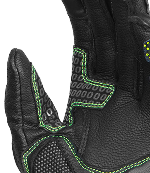 RYNOX ADVENTO PRO GLOVES BLACK HI-VIZ