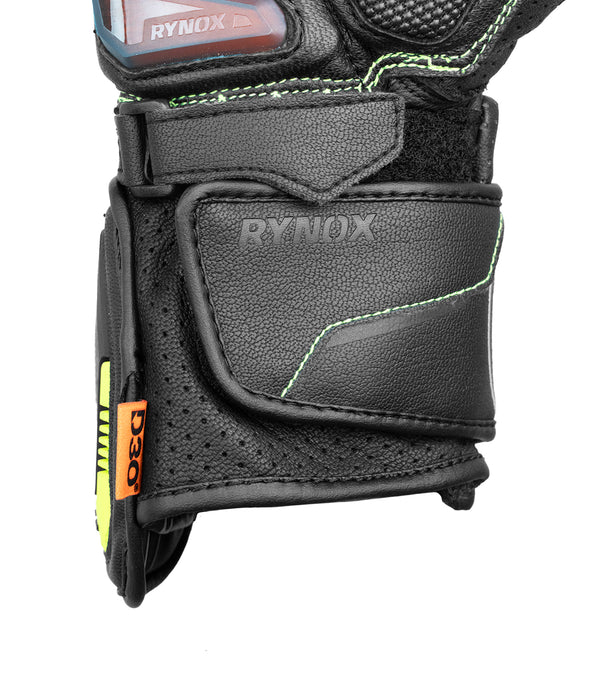 RYNOX ADVENTO PRO GLOVES BLACK HI-VIZ