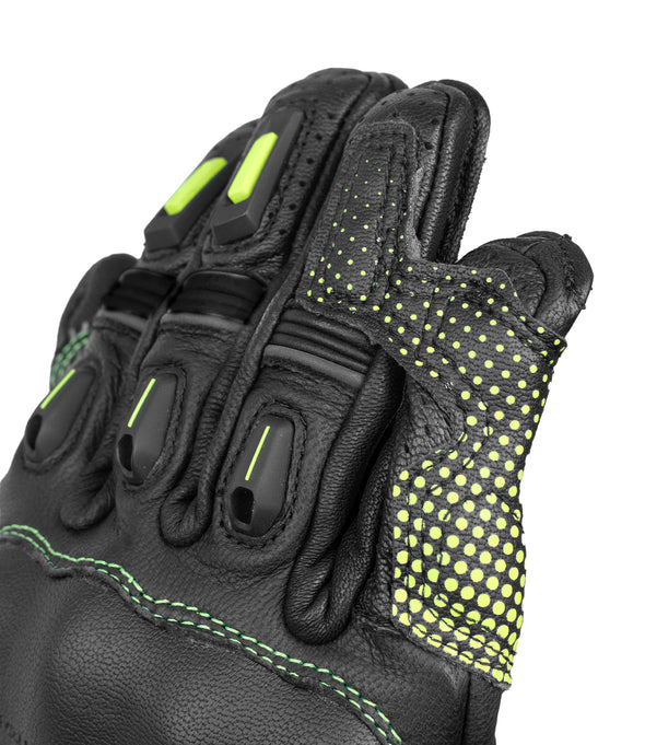 RYNOX ADVENTO PRO GLOVES BLACK HI-VIZ