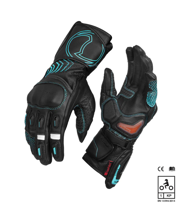 RYNOX ADVENTO PRO GLOVES BLACK BLUE