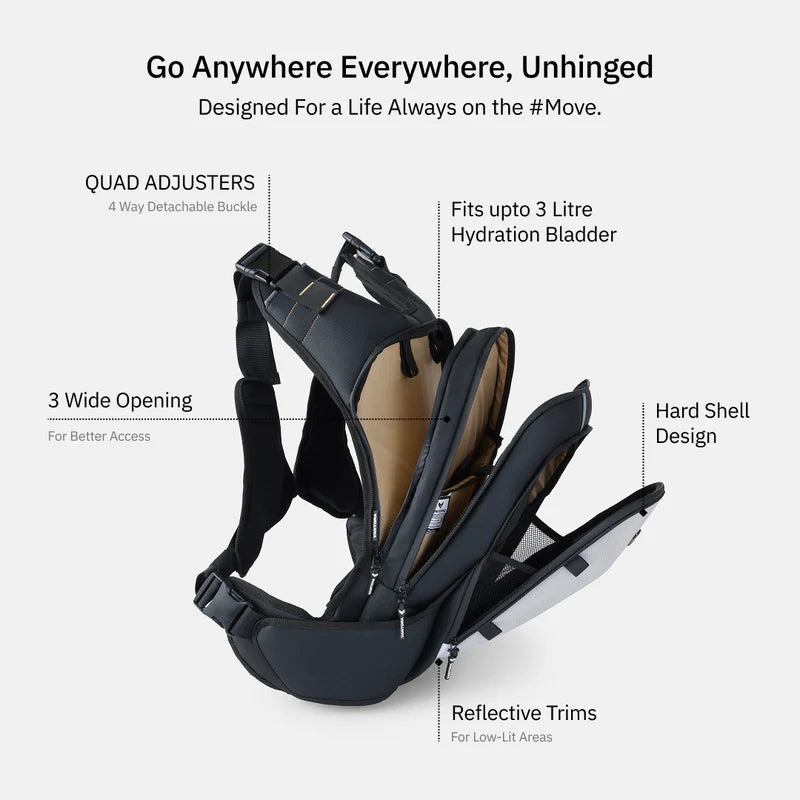 Vantora Prime Hydration Backpack 25L Black