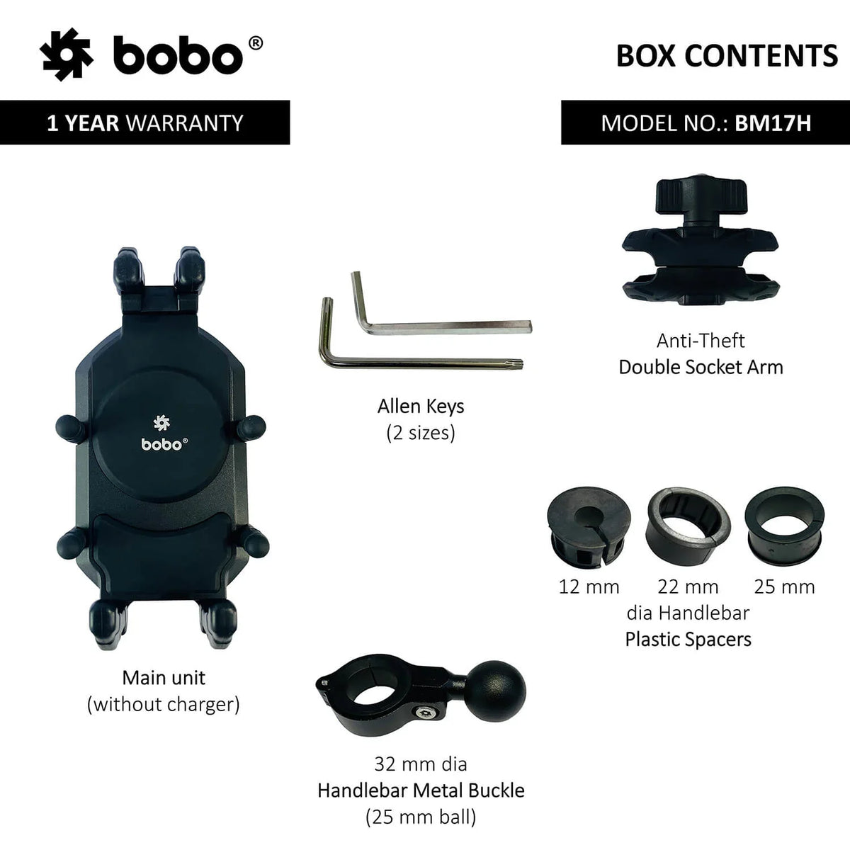 BOBO BM17H PRO Anti-Vibration Bike Phone Holder