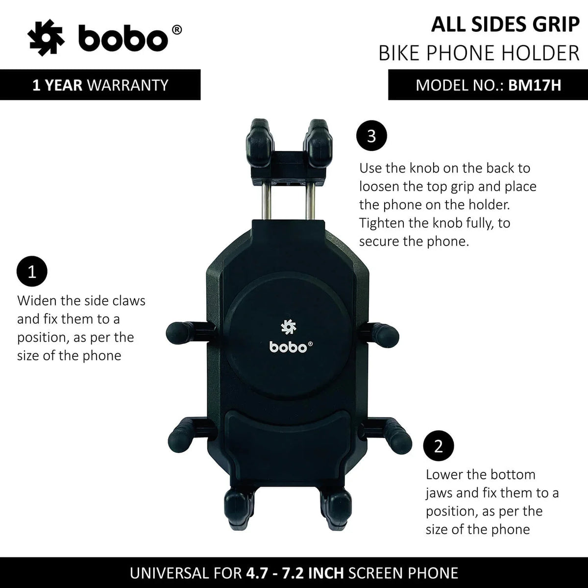 BOBO BM17H PRO Anti-Vibration Bike Phone Holder