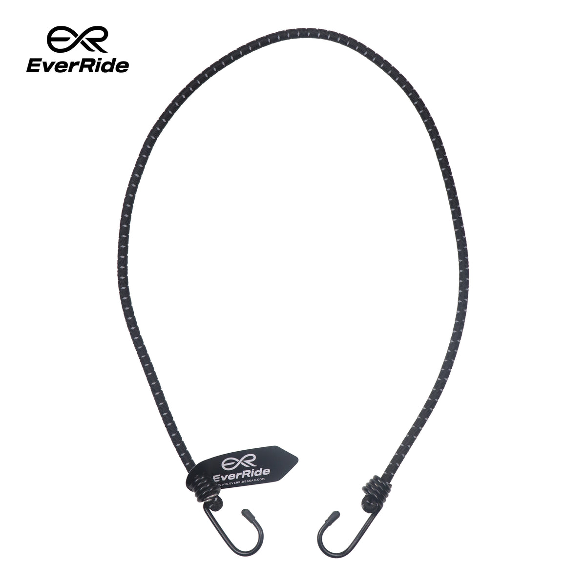 EverRide Heavy Duty Bungee Cord - 3 Feet | Color: Black Reflective