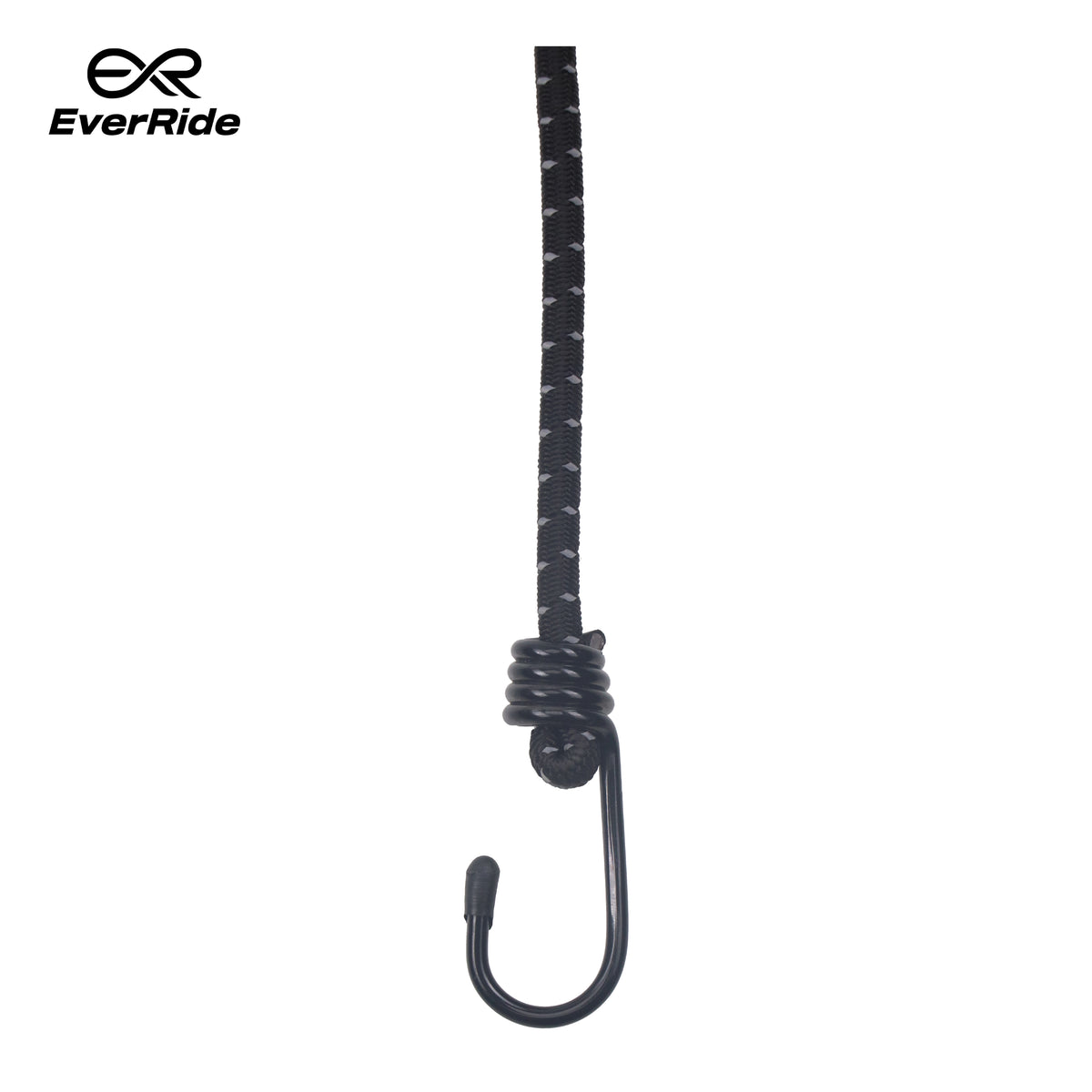 EverRide Heavy Duty Bungee Cord - 3 Feet | Color: Black Reflective