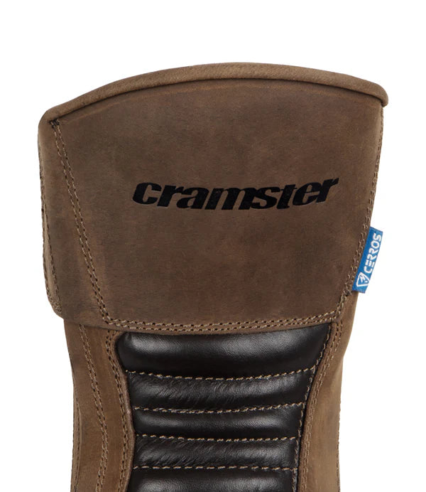 Cramster Flux Motorcycle Touring Boots Brown