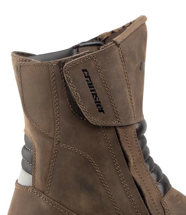 Cramster Flux Motorcycle Touring Boots Brown