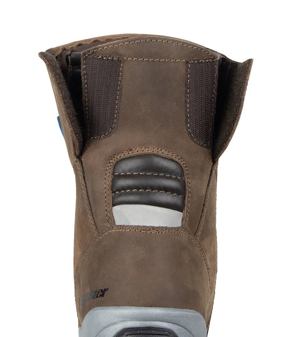 Cramster Flux Motorcycle Touring Boots Brown