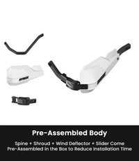 RYNOX DEFENDER PRO HANDGUARDS WHITE