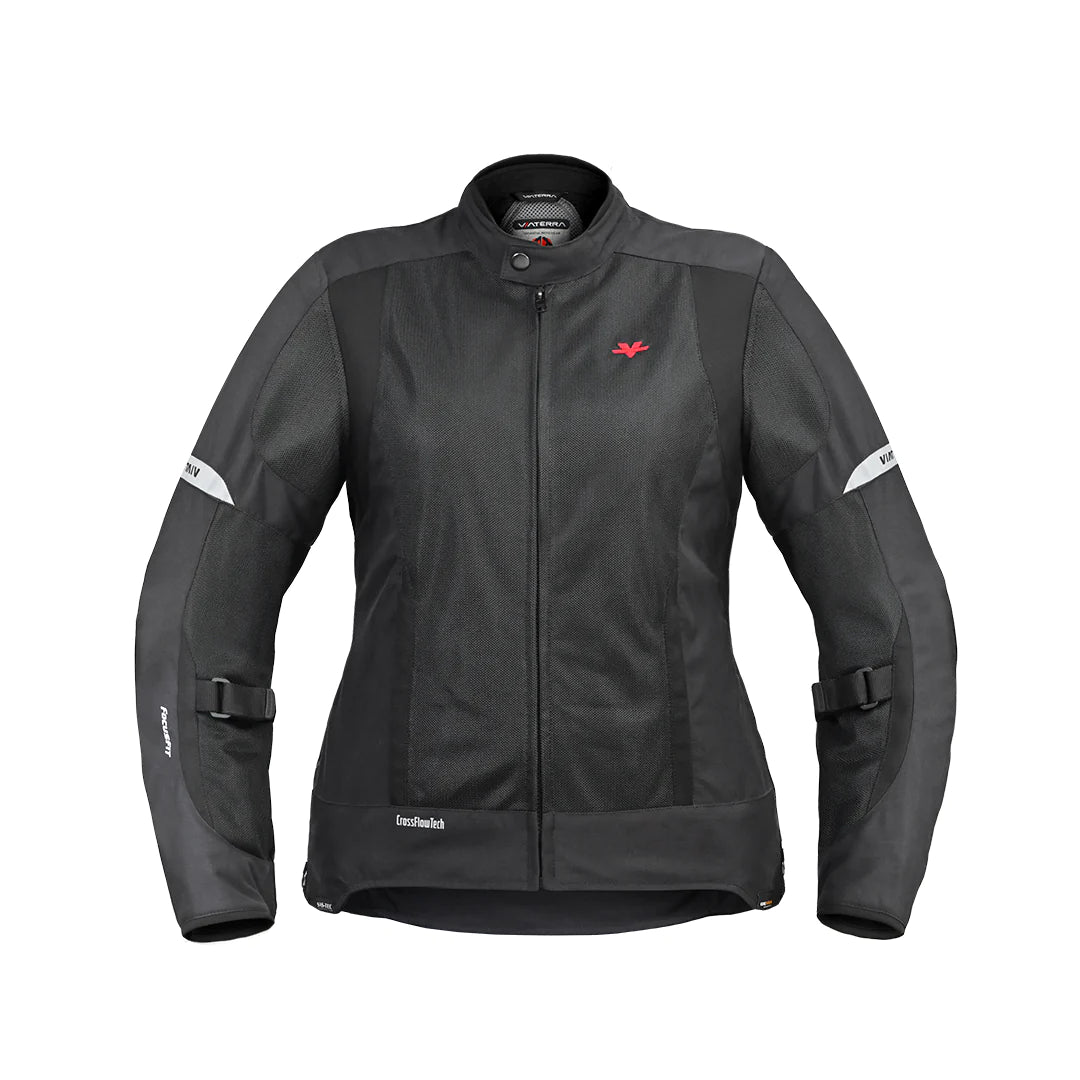 VIATERRA - ELLIS – WOMEN'S STREET MESH RIDING JACKET BLACK