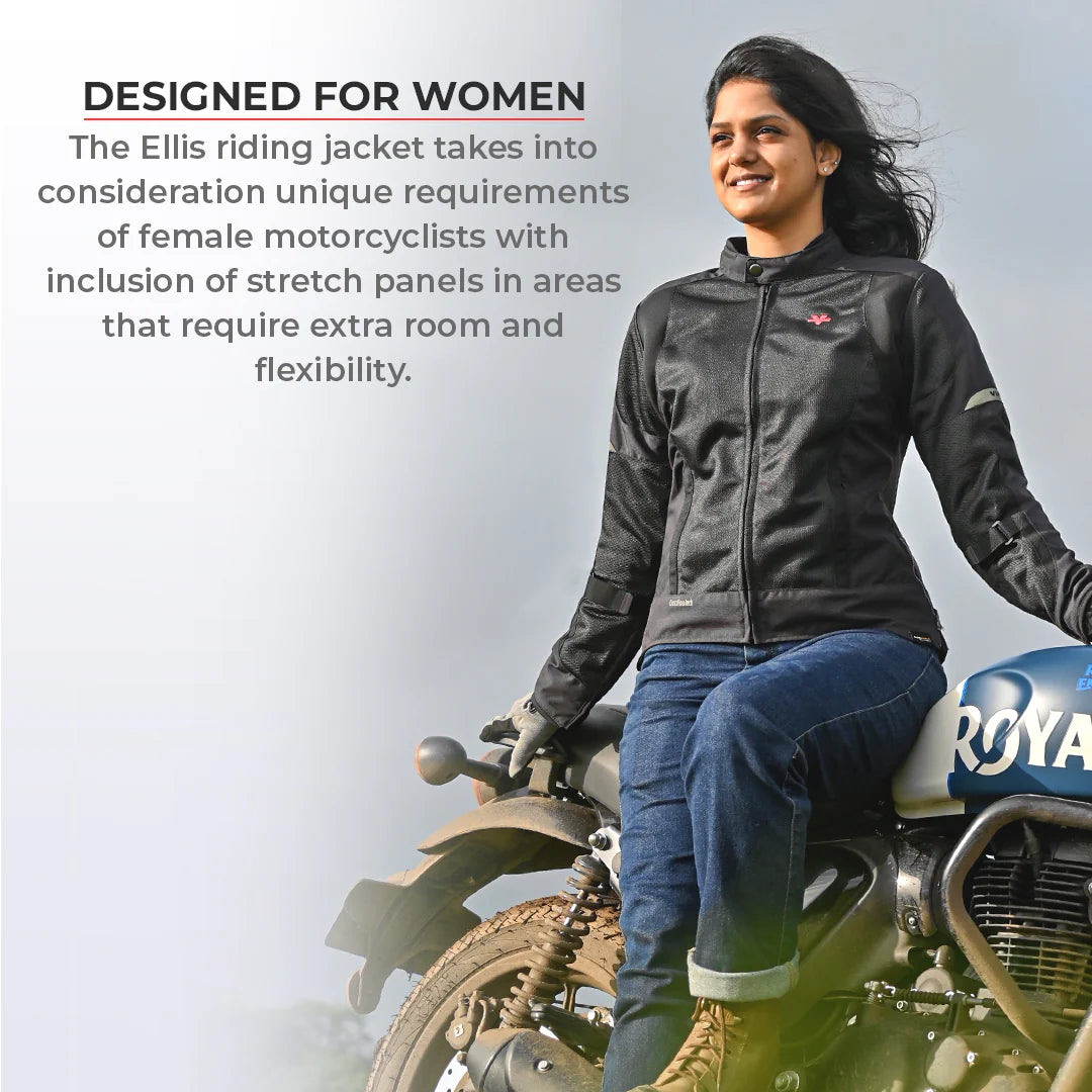 VIATERRA - ELLIS – WOMEN'S STREET MESH RIDING JACKET GREEN