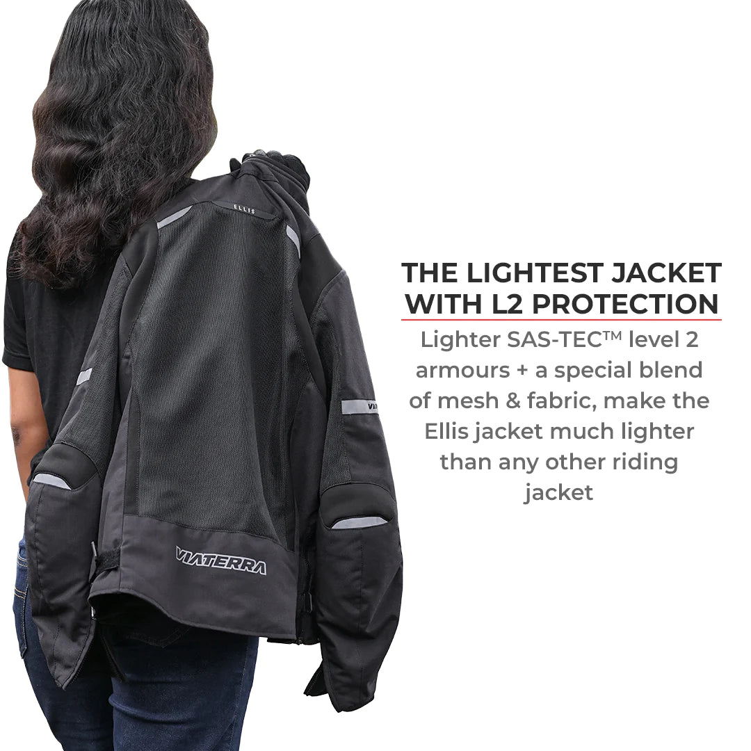 VIATERRA - ELLIS – WOMEN'S STREET MESH RIDING JACKET GREEN