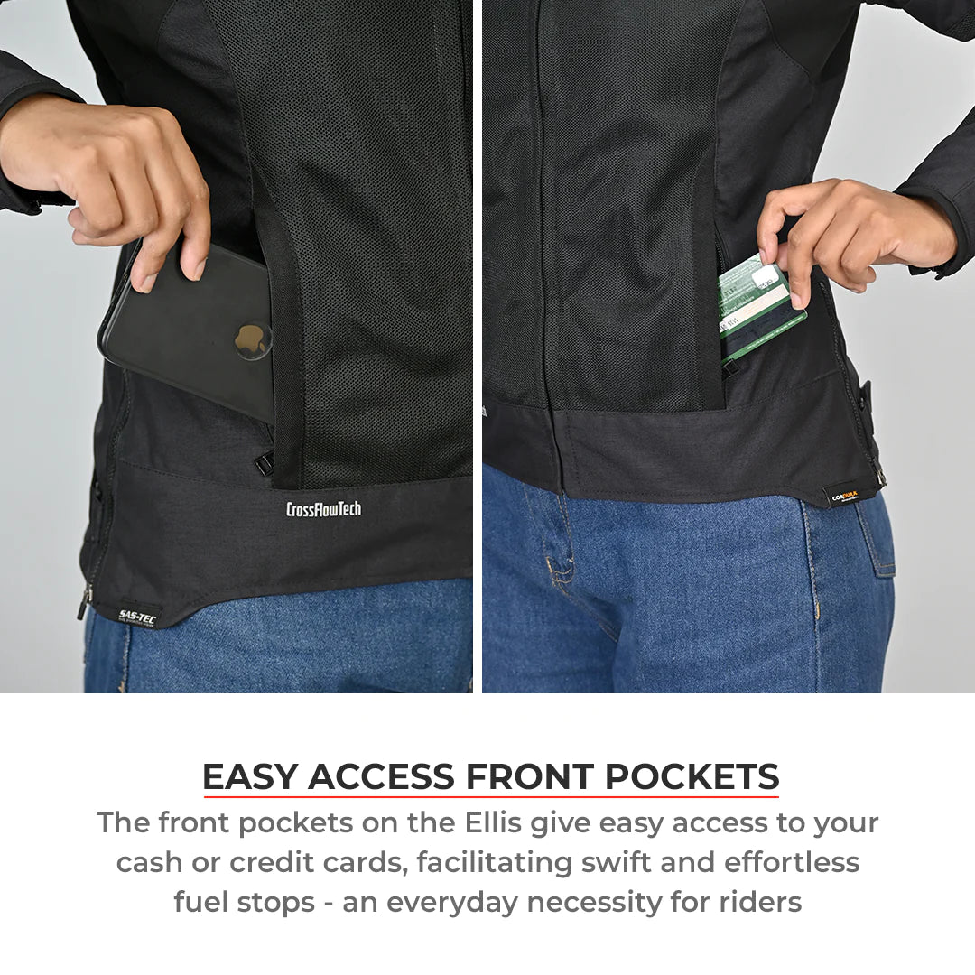 VIATERRA - ELLIS – WOMEN'S STREET MESH RIDING JACKET GREEN