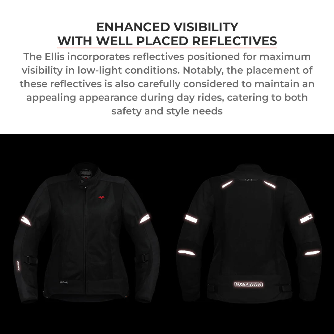 VIATERRA - ELLIS – WOMEN'S STREET MESH RIDING JACKET GREEN