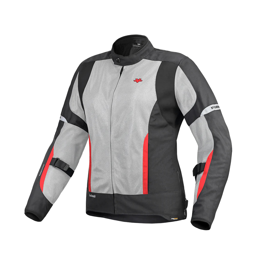 VIATERRA - ELLIS – WOMEN'S STREET MESH RIDING JACKET RED